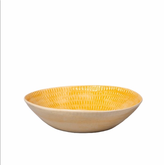 Ceramic Round Bowl Yellow 10" x 6.3" - Picture 2 of 4